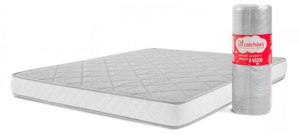 Colchão Casal Ortopédico de Espuma D45 a Vácuo 138x188cm BF Colchões