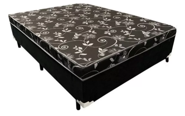 Cama Box Casal Conjugado Sleep Comfort 138x188x53 Preto