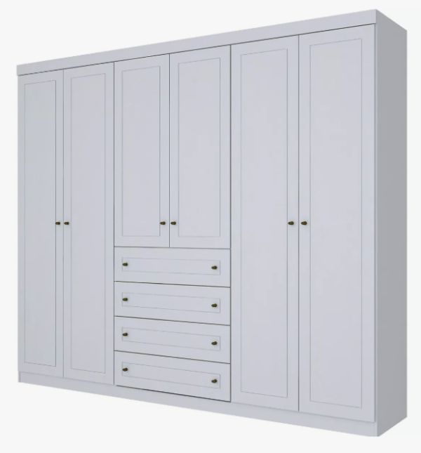 Guarda Roupa Nova York 6 Portas 4 Gavetas Espresso