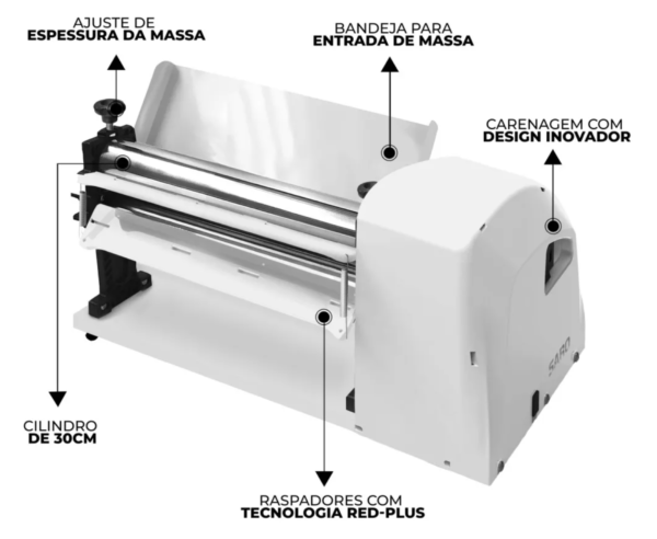 Cilindro Standard Csc3022 Cromado 300mm 1/3cv Saro - Image 4