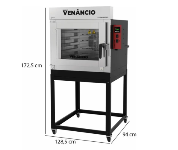 Forno Turbo Venâncio Fvt5g Twister Gás Para 5 Esteiras 220v - Image 4