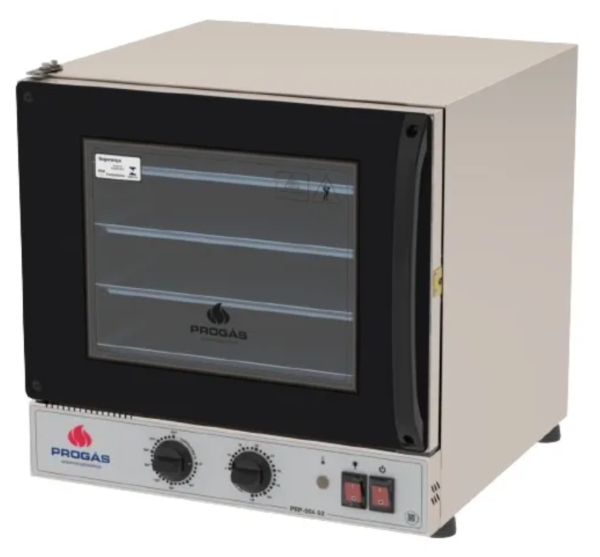 Forno Elétrico 4 Esteiras + Mesa Suporte Fast Oven Prp004 - Preto