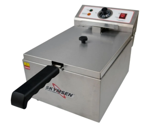 Fritadeira Industrial Elétrica Skymsen FE-10-N 5 Litros Aço Inoxidável