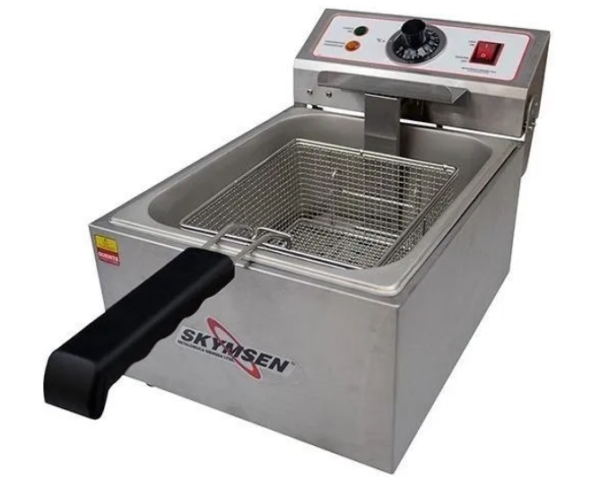 Fritadeira Industrial Elétrica Skymsen FE-10-N 5 Litros Aço Inoxidável - Image 3