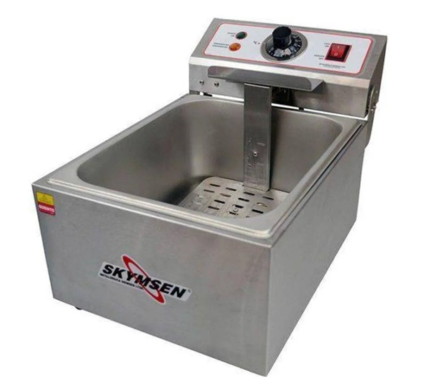 Fritadeira Industrial Elétrica Skymsen FE-10-N 5 Litros Aço Inoxidável - Image 2