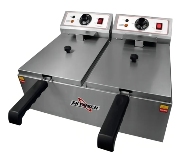 Fritadeira Industrial Elétrica Skymsen FED-20-N 10 Litros Aço Inoxidável