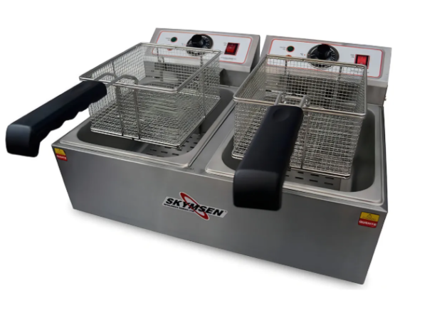 Fritadeira Industrial Elétrica Skymsen FED-20-N 10 Litros Aço Inoxidável - Image 3