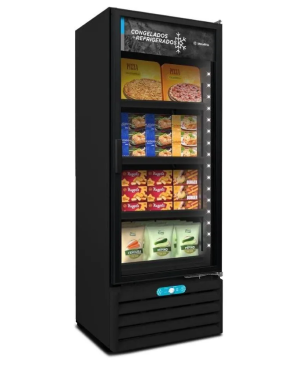 Freezer Refrigerador Dupla Ação 490 Litros Metalfrio Vf55ah Preto