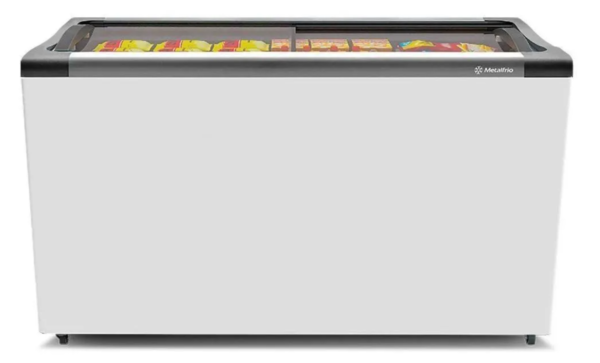 Expositor Horizontal 1 Porta Metalfrio 399 Litros Nf40 Branco