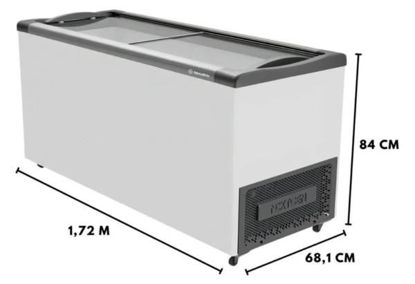 Freezer Expositor Sorvetes E Congelados Metalfrio Nf55 - 491 Litros - Image 5