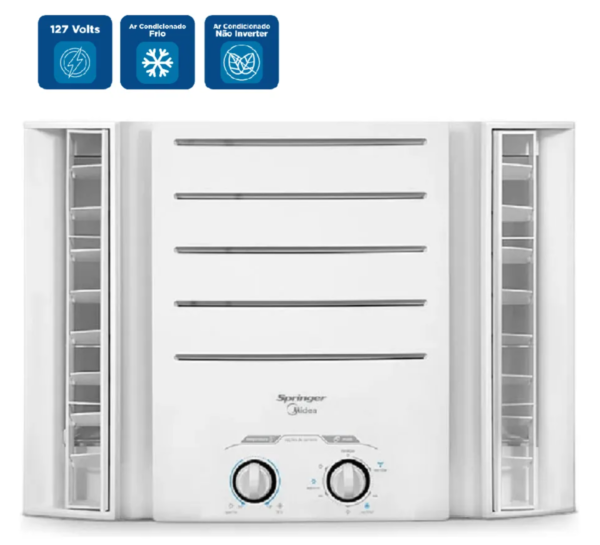 Ar Condicionado Janela Springer Midea 7.500 Btus Frio Mecânico 127v - Image 2
