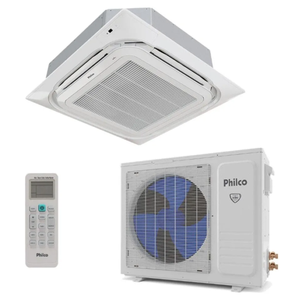 Ar Condicionado Split Cassete Inverter Philco 24.000 Btus Quente e Frio Trifásico - 220V