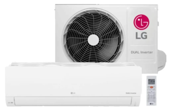 Ar condicionado HW LG Dual Inverter Voice 9.000 Btus Quente E Frio R-32 Branco 220v