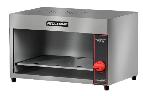 Forno Gratinador Salamandra Metalcubas Fsg 65 A Gás 65 Litros